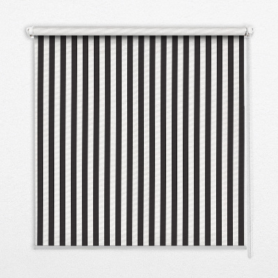 Modern roller blind Black and white stripes