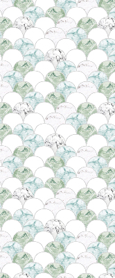Fabric roller blind Semicircle