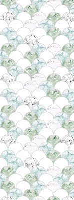 Fabric roller blind Semicircle