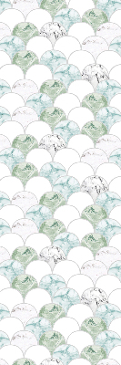 Fabric roller blind Semicircle