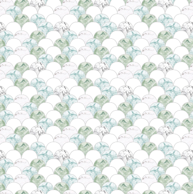 Fabric roller blind Semicircle