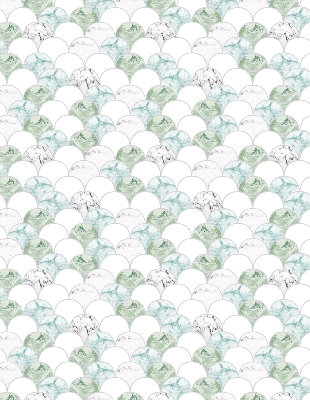 Fabric roller blind Semicircle