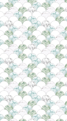 Fabric roller blind Semicircle