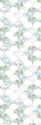 Fabric roller blind Semicircle
