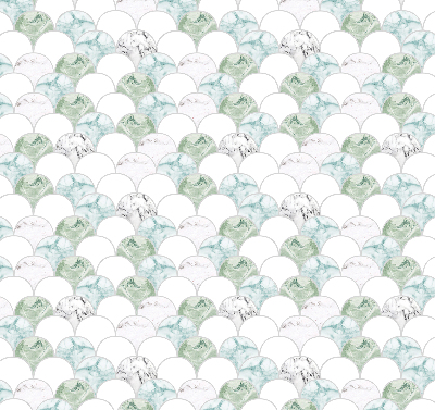 Fabric roller blind Semicircle