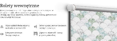 Fabric roller blind Semicircle