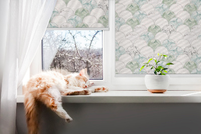 Fabric roller blind Semicircle
