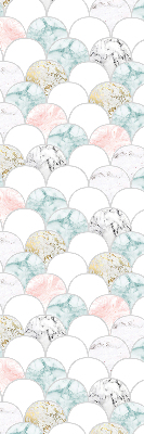 Modern roller blind Colorful scales