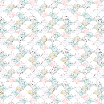 Modern roller blind Colorful scales