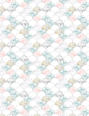 Modern roller blind Colorful scales