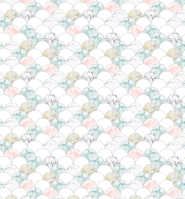 Modern roller blind Colorful scales