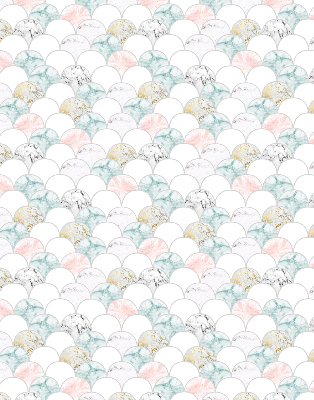 Modern roller blind Colorful scales