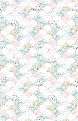 Modern roller blind Colorful scales