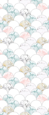 Modern roller blind Colorful scales