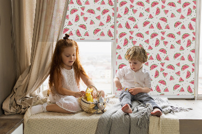 Roller blind for large window Watermelons