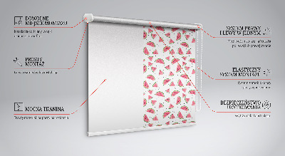 Roller blind for large window Watermelons