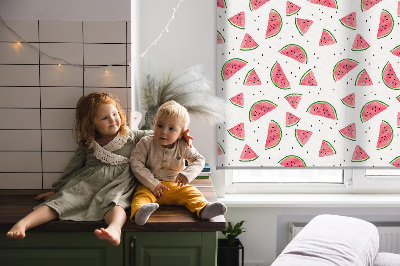 Roller blind for large window Watermelons