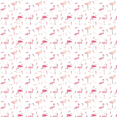 Fabric roller blind Flamingos and their feathers