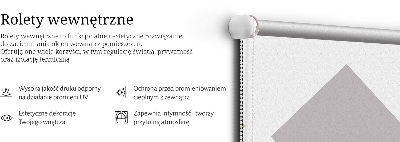 Roller blind for large window Overlapping squares