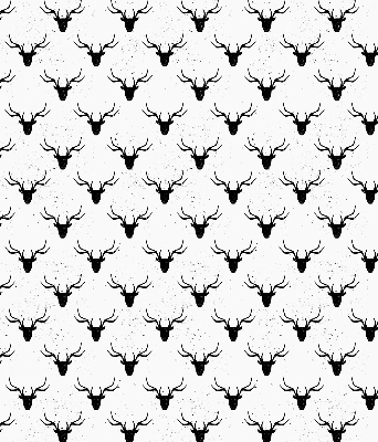 Fabric roller blind Black deer heads