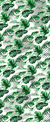 Roller blind for large window Tropical leaves