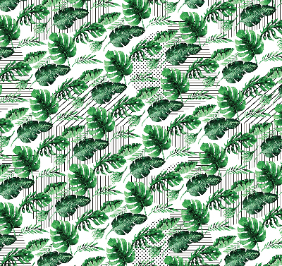 Roller blind for large window Tropical leaves