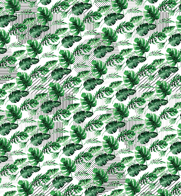 Roller blind for large window Tropical leaves