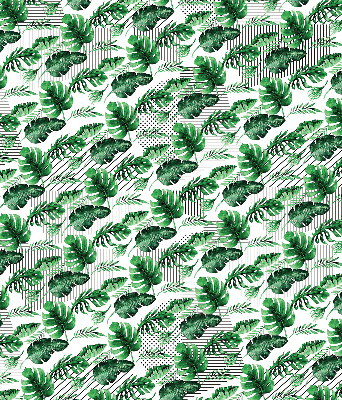 Roller blind for large window Tropical leaves