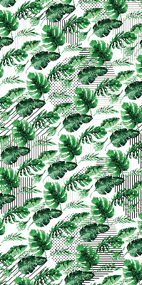 Roller blind for large window Tropical leaves