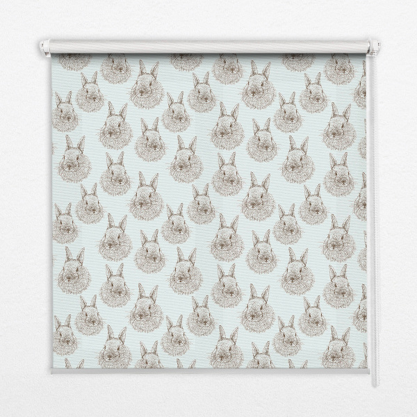 Modern roller blind Rabbits