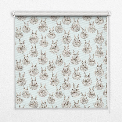 Modern roller blind Rabbits
