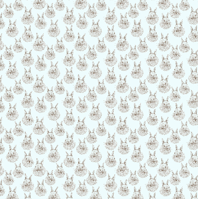 Modern roller blind Rabbits