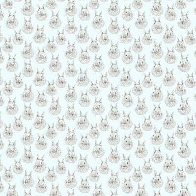 Modern roller blind Rabbits