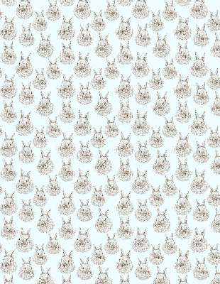 Modern roller blind Rabbits