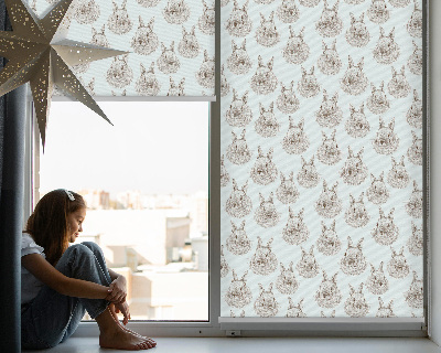 Modern roller blind Rabbits