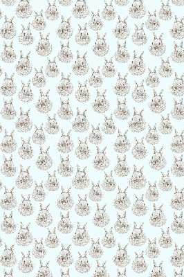 Modern roller blind Rabbits