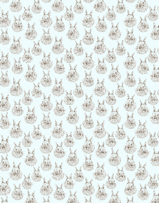 Modern roller blind Rabbits