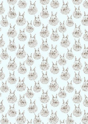 Modern roller blind Rabbits