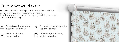 Modern roller blind Rabbits