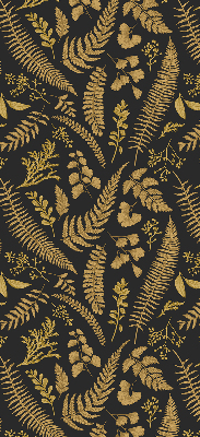 Fabric roller blind Yellow ferns