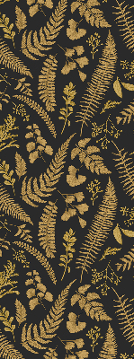 Fabric roller blind Yellow ferns