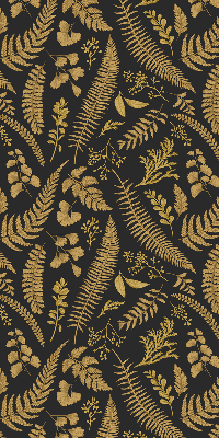 Fabric roller blind Yellow ferns