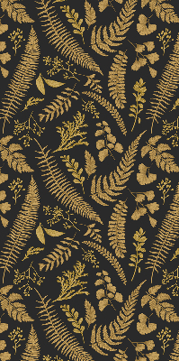 Fabric roller blind Yellow ferns