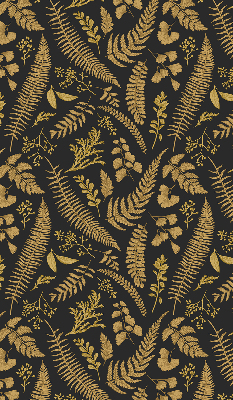 Fabric roller blind Yellow ferns