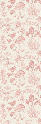 Modern roller blind Drawn mushrooms