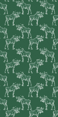 Roller blind for large window Green moose