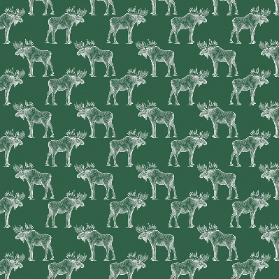 Roller blind for large window Green moose