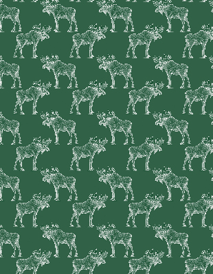 Roller blind for large window Green moose