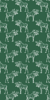 Roller blind for large window Green moose