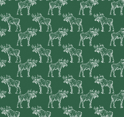 Roller blind for large window Green moose
